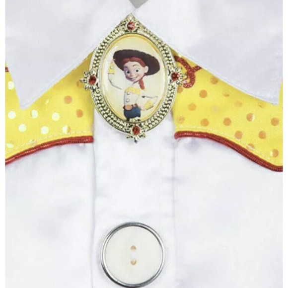 NWT Disney Toy Story Jessie Costume 2 Pc Set -Top Pants Size 7/8 Ret $40 Medium - Picture 3 of 4